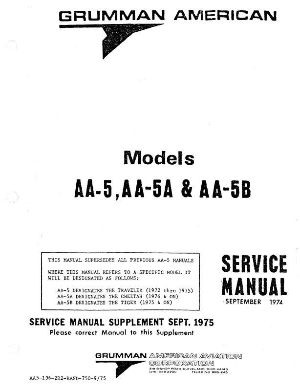Grumman Maintenance Manual